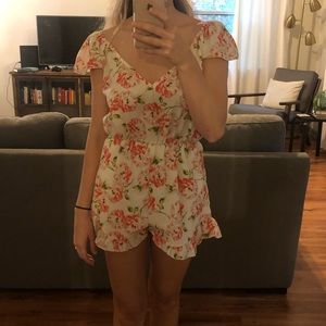 Floral urban outfitters romper